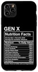 Coque pour iPhone 11 Pro Max Faits nutritionnels Gen X - Funny Generation Meme