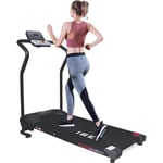 ISE Tapis de Course pliable -Electriqu - 0.75HP,750 W-Compact,silencieux-4 Programmes,Roues de Transport SY-1006