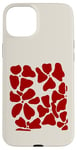 Coque pour iPhone 15 Plus Bordeaux Rouge Bordeaux Abstrait Floral