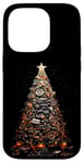 Coque pour iPhone 14 Pro Arbre de Noël Pièces de voiture et camion Mécanicien Garage Homme