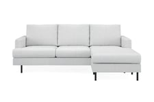 Menard Compact Sofa med Divan 3-seter - sjeselong Lysegrå