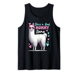 She's A Bad Funny Joke Mommy Cute Llama Mother's Day Farm Tank Top