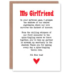 Greeting Card Love Poem Horror Fan Girlfriend Romantic Poetry Valentine's Day