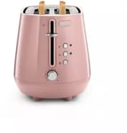 Delonghi Eclettica 2 Slice Playful Pink Toaster