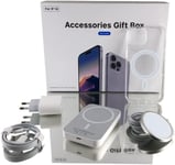 Coffret, Batterie Externe, Coque Pour Iphone 13 Pro, Chargeur Induction Magsafe, Pack Complet Pour Iphone 13 Pro