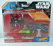 Hot Wheels Star Wars First Order TIE Fighter Blast Attack Diecast Model Rare MOC