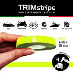 Trim Stripes självhäftande remsor för bilar, fluorescerande gul, 10 mm x 10 mt Fluorescerande gul