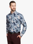 Simon Carter Shadow Rose Shirt, Blue/Multi