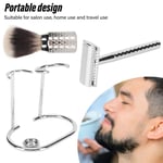 Manual Beard Trimmer Holder Brush Kit Alloy Nylon Brush Hair Professional Be SDS