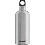 SIGG - Aluminium Water Bottle - Traveller Alu - Climate Neutral Certified - Suitable For Carbonated Beverages - Leakproof - Lightweight - BPA Free - Alu - 0.6 L