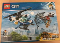 BOITE SET NEUF LEGO CITY 60207 HELICOPTER DE LA POLICE  ET NET SHOOTER