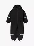 Polarn O. Pyret Kids' Waterproof Puddle Suit, Black