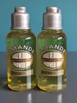 L'Occitane Amande ALMOND Shower Oil Body Wash Cleanser 35ml x 2🎄 Travel Size 🎄