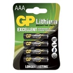 GP AAA/LR03 1,5V Lithium 4-pack