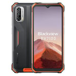 Blackview BV7100 Smartphone Incassable, 13000mAh Batterie 33W Charge Rapide, IP68/IP69K Téléphone Portable Robuste Étanche, Android 12 Helio G85 6Go+128Go, 6.58'' FHD+, 12MP Caméra, GPS NFC Orange