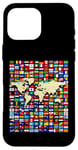 iPhone 16 Pro Max 252 Flags,World Flags,World map with flags. Case