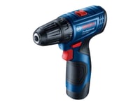 Bosch Gsr Professional 120-Li - Drill/Driver - Trådløs - 2 Hastigheter 10 Mm - 30 N·M - 2 Batterier - 12 V