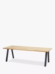 4 Seasons Outdoor Ambassador Rectangular Garden Dining Table, 240cm, FSC-Certified (Teak Wood), Natural/Anthracite