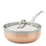 Hestan - Copperbond traktørpanne med lokk 24cm 3,7L kobber