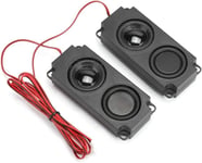 5W 8Ohm Haut-Parleur DIY 5W 8Ohm Noir Abs 8¿ 5W Basse Lourde Portable pour Cavité Audio 40Mm Double Haut-Parleur Magnétique pour Moniteur TV