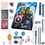 Marvel Advent Calendar 2024 - Stationery Keychains Stamps Advent Calendars for Kids (Avengers Multicolor)