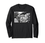 Last Of The Summer Wine Foggy Cleggy & Compo Actors On Set Long Sleeve T-Shirt