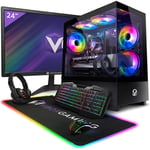 Vibox III-88 PC Gamer - 24" Écran Pack - 8 Core Intel i7 10700F Processeur 4.8GHz - Nvidia RTX 3070 Ti 8Go - 32Go RAM - 1To NVMe M.2 SSD - 600W PSU - Windows 11 - WiFi