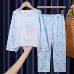 4-12 År Flickor Sanrio Tryckt Pyjamas Set Långärmad Toppar Byxor Sovkläder Nattkläder Loungewear Presenter Cinnamoroll Cinnamon roll 7-9 Years