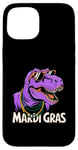 Coque pour iPhone 15 Mardi Grawr Costume de dinosaure T-Rex pour enfant