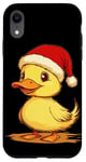 iPhone XR Yellow Duckling in Xmas Mood Outfit for Boys and Girls Case