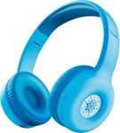 Nouna Casque Bluetooth sans Fil pour Enfant 4-10 Ans avec Limite de Volume (85dB) Casque Micro Pliable avec Autocollants, 15h d'Autonomie, Headphones pour Switch, Tablette, Musique, Bleu