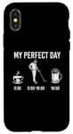 Coque pour iPhone X/XS My Perfect Day Coffee Metal Detector Beer