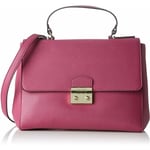 Guess Aria Top Handle Bag, Fuchsia Ladies Handbag With Shoulder Strap RRP £145