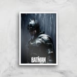 The Batman Gotham Hero Giclee Art Print - A3 - White Frame