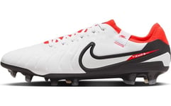 Nike Homme Legend 10 Pro Chaussure de Football, Crimson Blanc et Noir Brillant, 44.5 EU