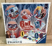 Disney Frozen 6-in-1 Children's Board Puzzle Games - Dominoes, Happy Families