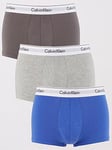 Calvin Klein 3 Pack Low Rise Trunk - Multi, Assorted, Size L, Men