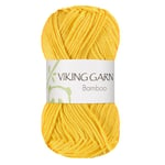 Bamboo 50 g Sterk gul 641 Viking Garn