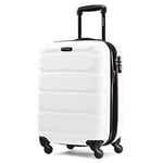 Samsonite Omni Pc Hardside Expandable Luggage, White, 3-Piece Set (20/24/28), Omni Pc Hardside Expandable Luggage with Spinner Wheels