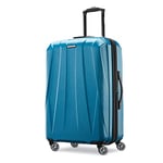 Samsonite Centric 2 Bagages rigides Extensibles avec roulettes pivotantes et roulettes pivotantes, Bleu Caraïbes, Checked-Large 28-inch, Centric 2 Valise Rigide Extensible avec roulettes pivotantes