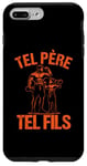 Coque pour iPhone 7 Plus/8 Plus Tel père tel fils accessoire musculation bodybuilding humour