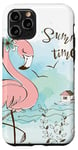 iPhone 11 Pro Pink Flamingo Summer Vibes Beach Summer Vacation Sea Tower Case