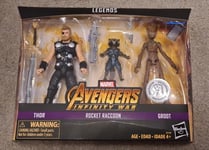 Marvel Legends Thor, Rocket Raccoon, Groot 3 pack exclusive - New in stock