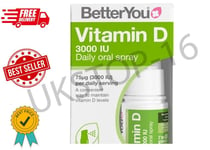 BetterYou D3000 Vitamin D Daily Oral Spray 3000 IU 75 UG Of Vitamin D3 Cholecal