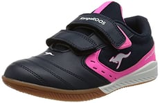 KangaROOS K5-Court V Basket, DK Navy Neon Pink, 34 EU