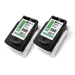 2x Ink Cartridge for Canon Pixma TS5300 TS5350 TS5350a TS5351 PG560XL Black