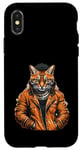 Coque pour iPhone X/XS Orange Bengale Chat Voyou Chat Gangster Chat Gangster Life