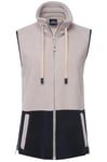 LAURASØN Gilet en polaire à larges rayures color block, col montant et zip latéral. Label OEKO-TEX marine L 824858130-L