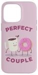 iPhone 14 Pro Max FUNNY COUPLE THE PERFECT COUPLE COFFEE AND DONUTS PERFECT Case