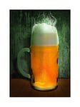 Wee Blue Coo Food Drink Photo Pint Glass Beer Lager Kitchen Bar Wall Art Print